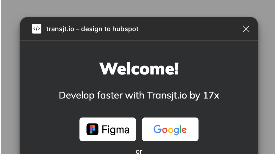 Figma Plugin for HubSpot Export
